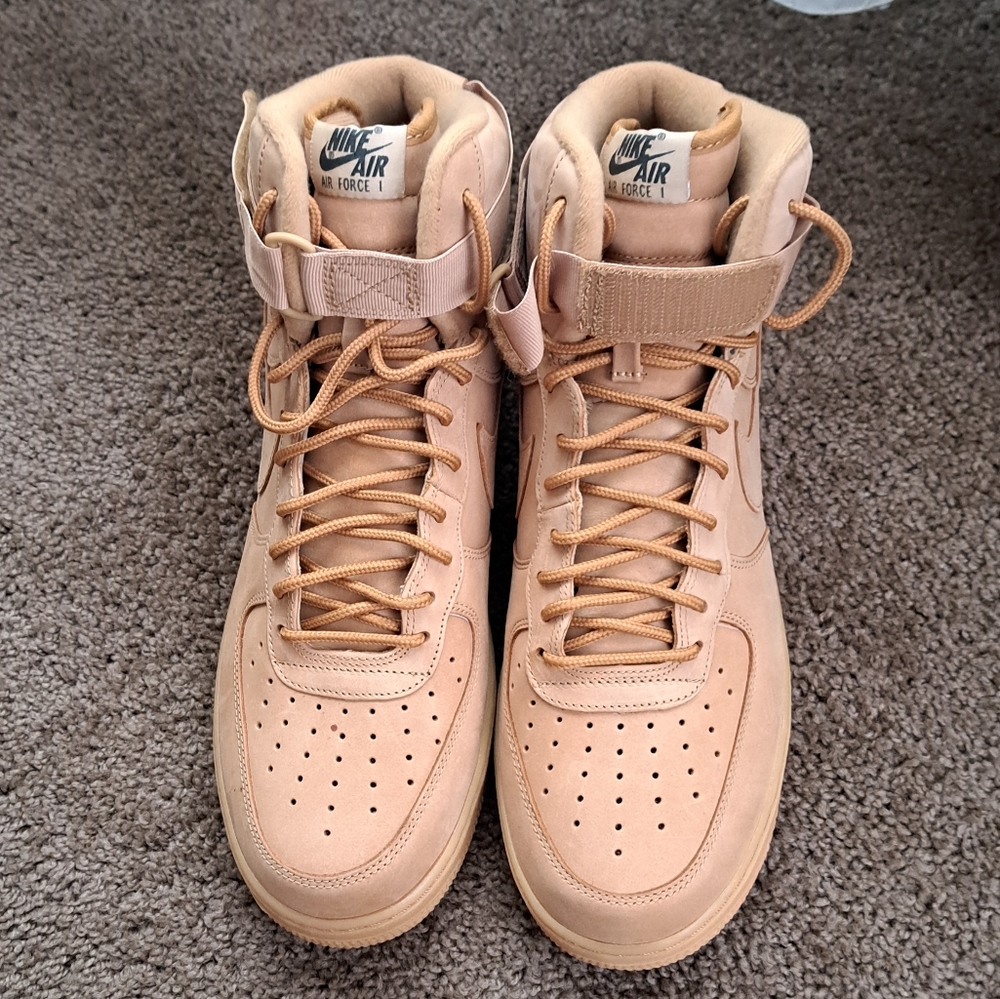 Peanut Butter Air Force Ones, High tops Men's 12